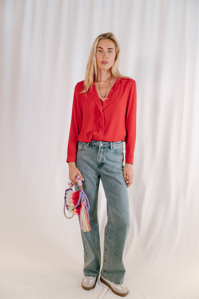 JESSICA chemisier rouge