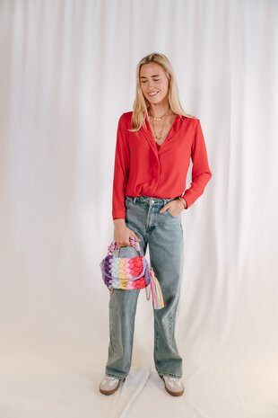 JESSICA chemisier rouge