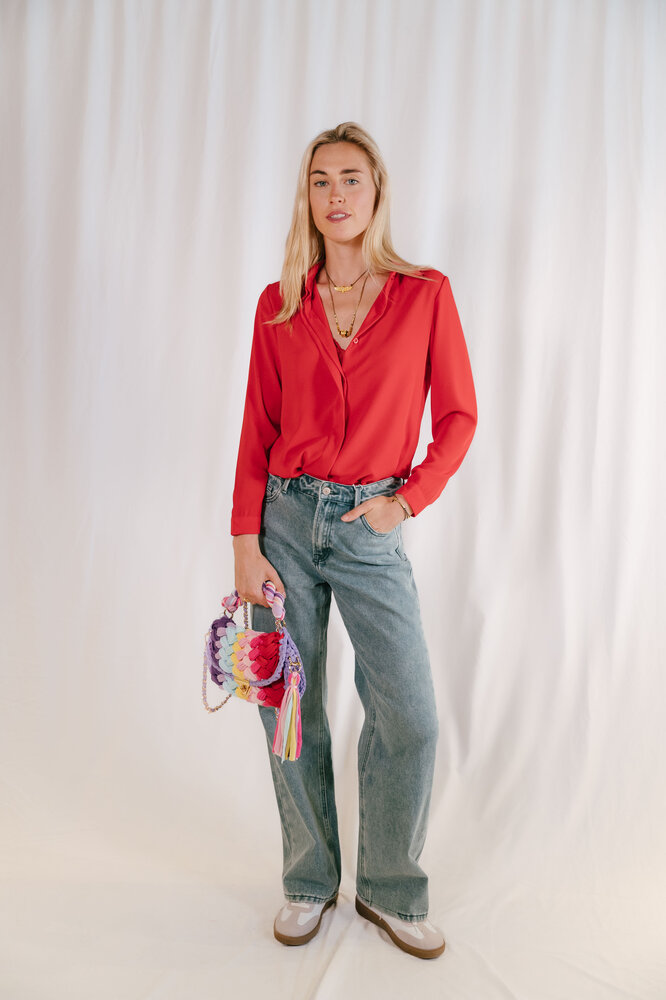 JESSICA chemisier rouge