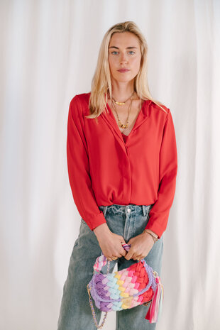 JESSICA chemisier rouge