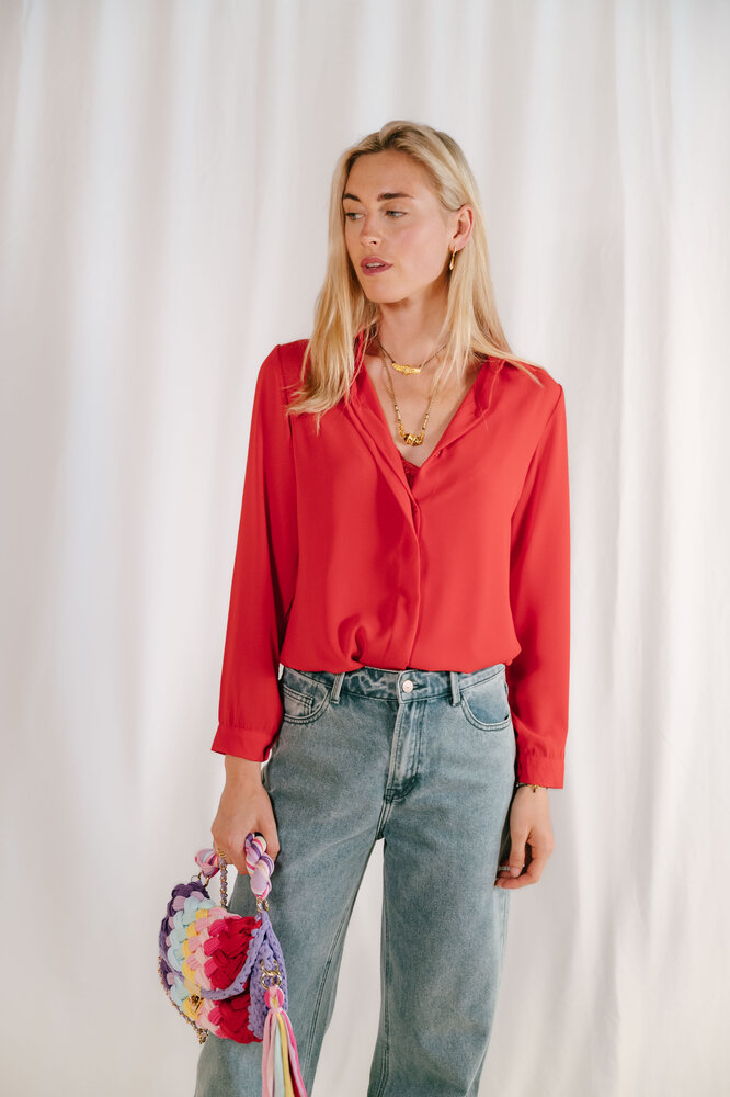 JESSICA chemisier rouge