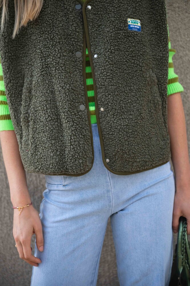 HOK polaire sans manches kaki