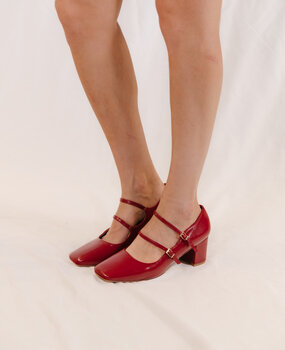 LOUEVA escarpins rouges