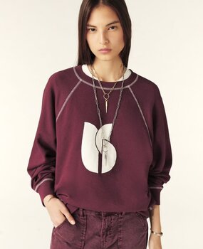 BA&SH BART pull aubergine BA&SH BART pull aubergine