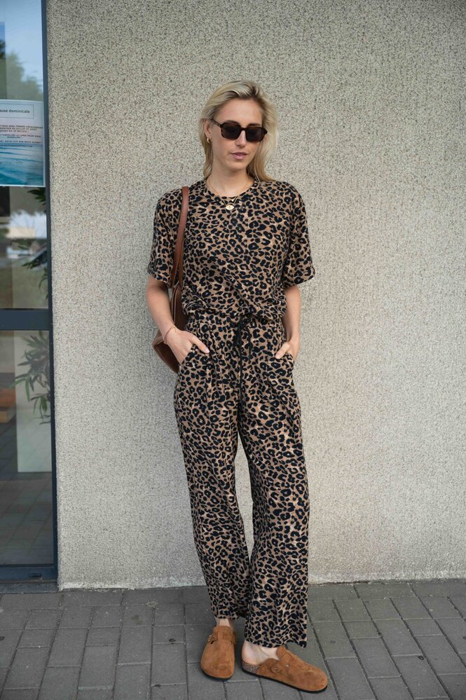 MELISSA pantalon léopard