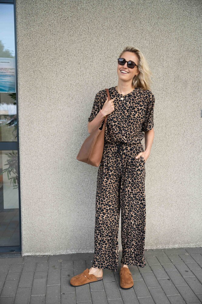 MELISSA pantalon léopard