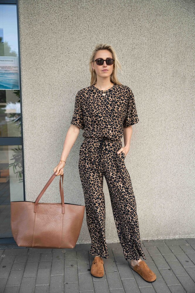 MELISSA pantalon léopard