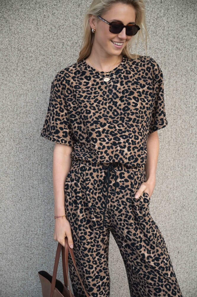 MELISSA pantalon léopard