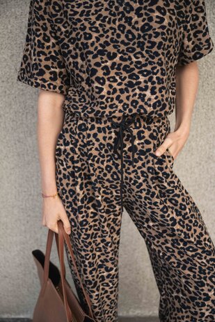 MELISSA pantalon léopard
