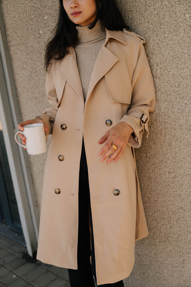 ABELLE trench camel ABELLE trench camel