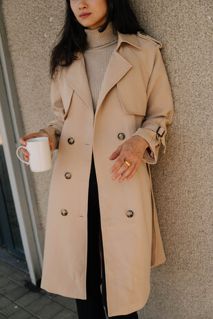 ABELLE trench camel ABELLE trench camel