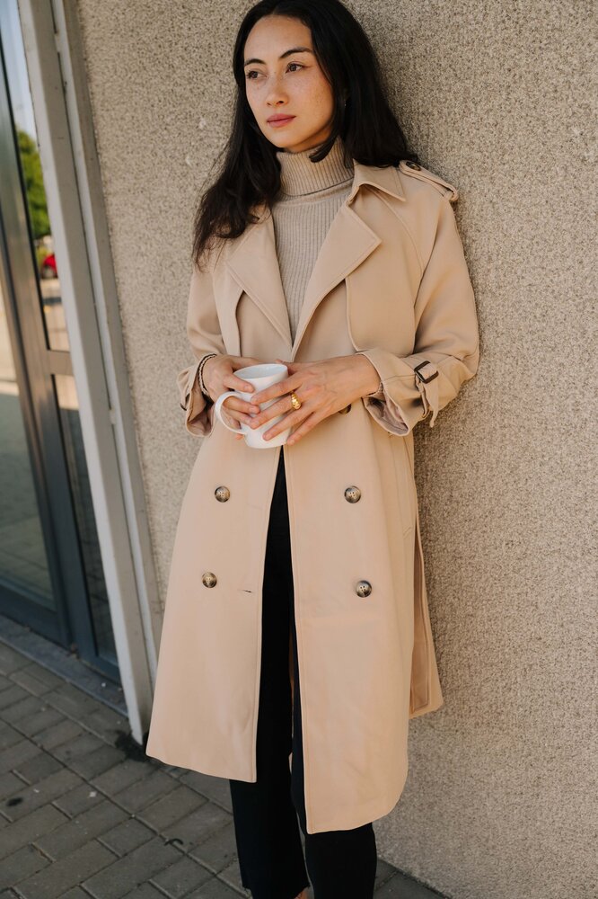 ABELLE trench camel ABELLE trench camel