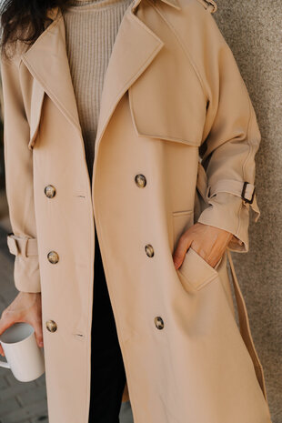 ABELLE trench camel ABELLE trench camel
