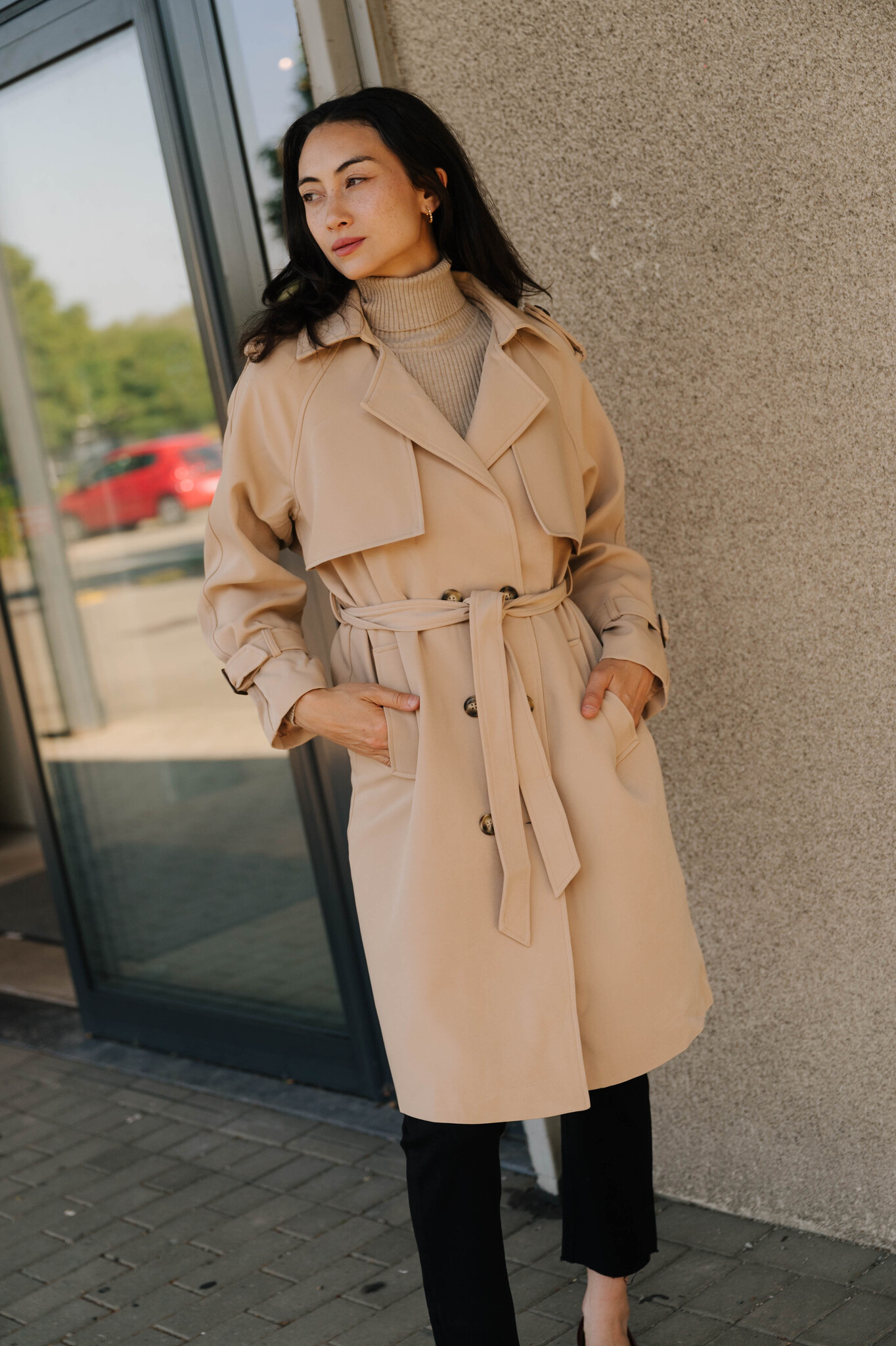 ABELLE trench camel MYSTORE