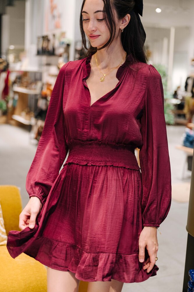 SANDRA robe bordeaux SANDRA robe bordeaux