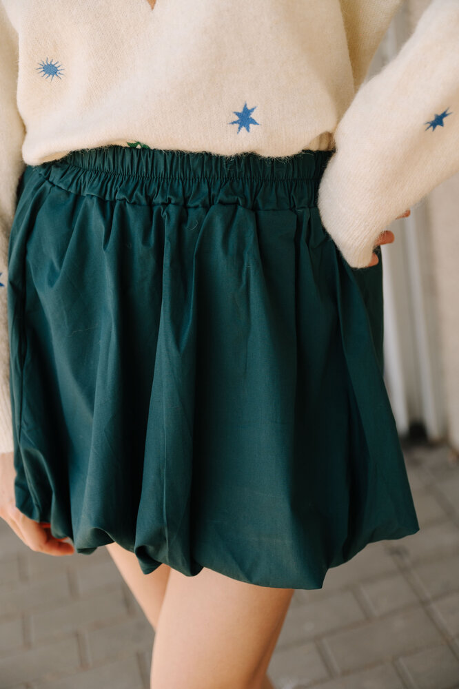 NAIA jupe ballon verte