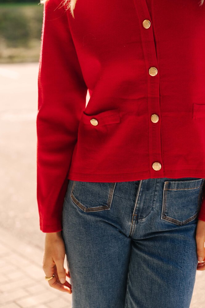 DAVIA gilet rouge DAVIA gilet rouge