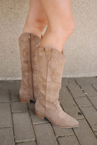 SANTIAG bottes beiges foncées SANTIAG bottes beiges foncées