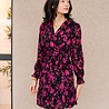 FLORINNE robe noire et rose
