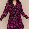FLORINNE robe noire et rose