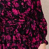 FLORINNE robe noire et rose