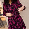 FLORINNE robe noire et rose