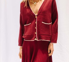 ELYNE gilet bordeaux