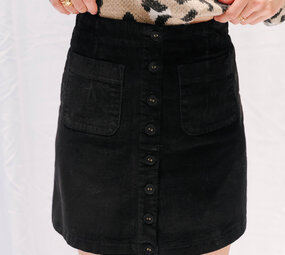 JESS jupe velours noir
