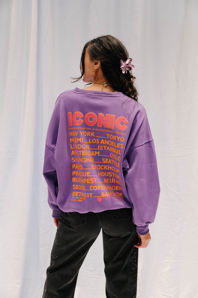ICONIC sweat mauve