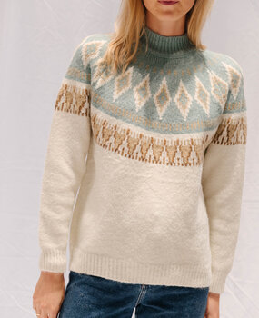 JOA pull bleu et blanc