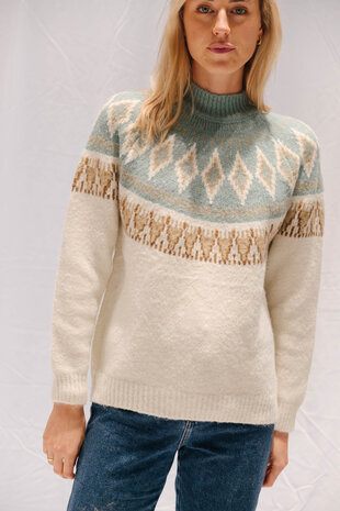 JOA pull bleu et blanc JOA pull bleu et blanc