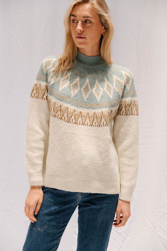 JOA pull bleu et blanc JOA pull bleu et blanc