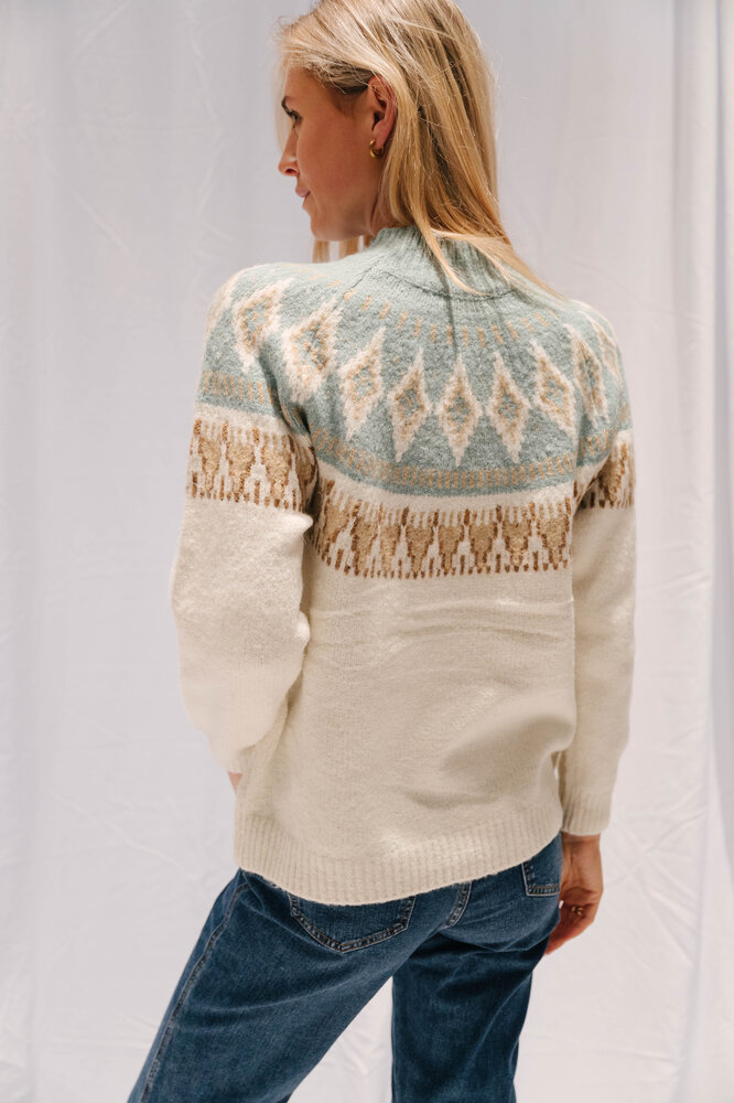 JOA pull bleu et blanc JOA pull bleu et blanc
