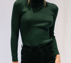 EDITH pull vert sapin
