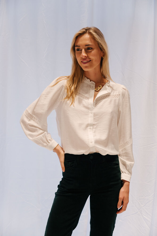 NATHALIA chemisier blanc