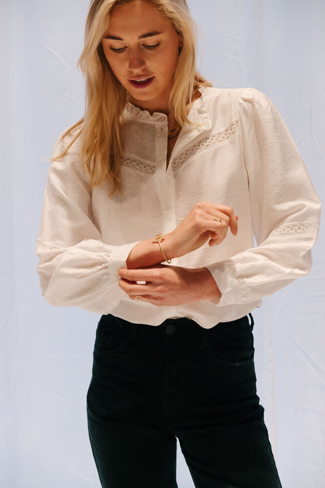 NATHALIA chemisier blanc