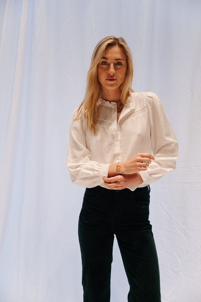 NATHALIA chemisier blanc