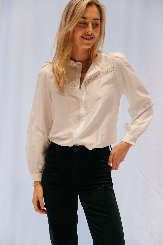 NATHALIA chemisier blanc