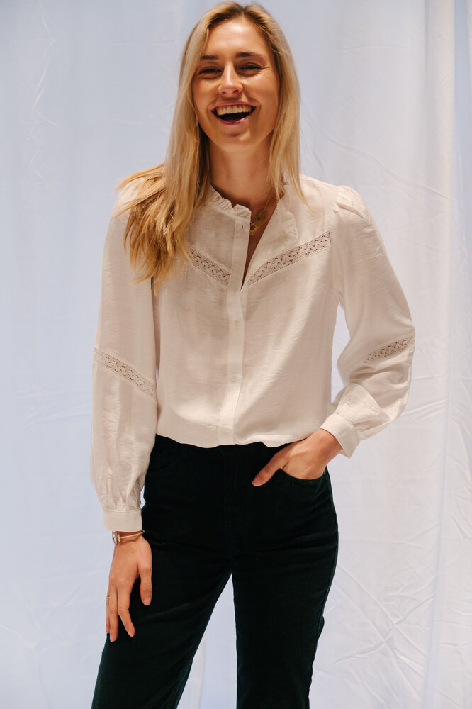 NATHALIA chemisier blanc