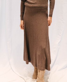 BA&SH JADA jupe longue chocolat BA&SH JADA jupe longue chocolat