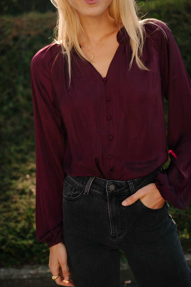SANDRA chemisier bordeaux SANDRA chemisier bordeaux