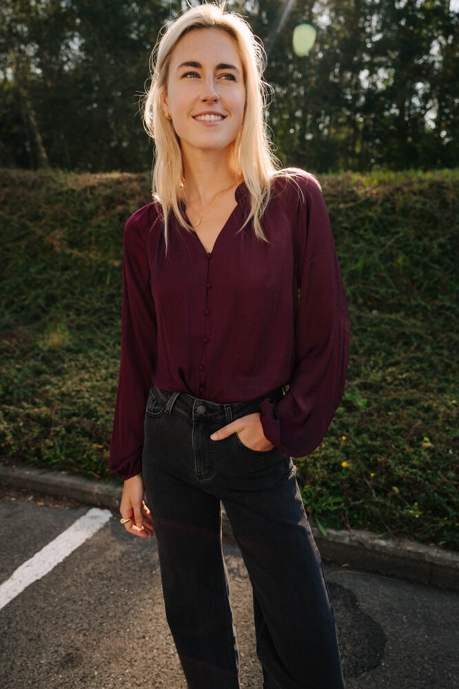 SANDRA chemisier bordeaux SANDRA chemisier bordeaux