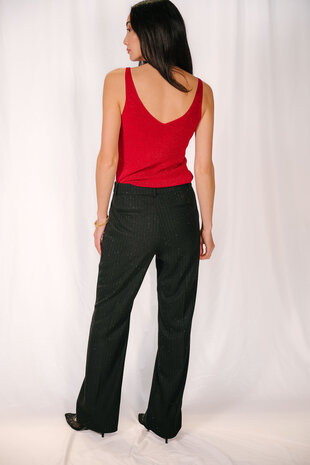 FARIA top rouge pailleté FARIA top rouge pailleté