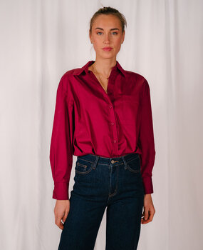 ALIMA chemisier bordeaux