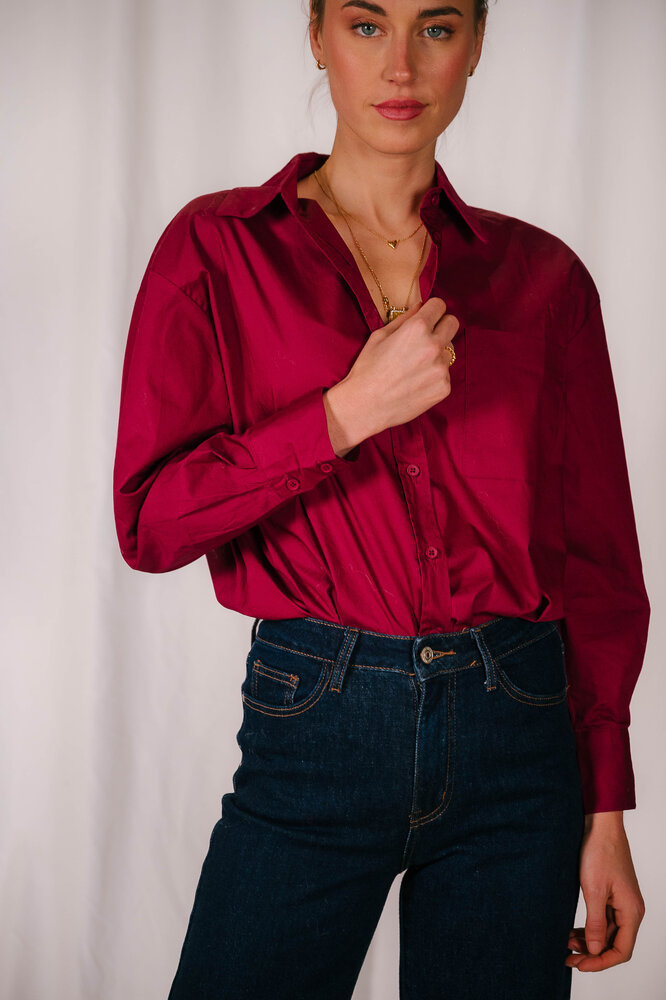 ALIMA chemisier bordeaux ALIMA chemisier bordeaux
