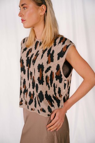 LEONINE blouse leopard
