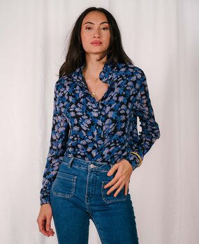 CLEMENTINE chemisier à fleurs