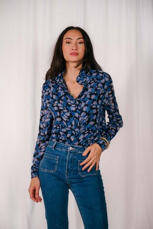 CLEMENTINE chemisier à fleurs