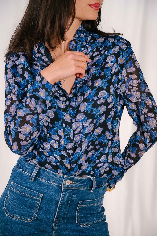 CLEMENTINE chemisier à fleurs