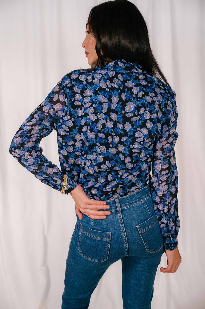 CLEMENTINE chemisier à fleurs